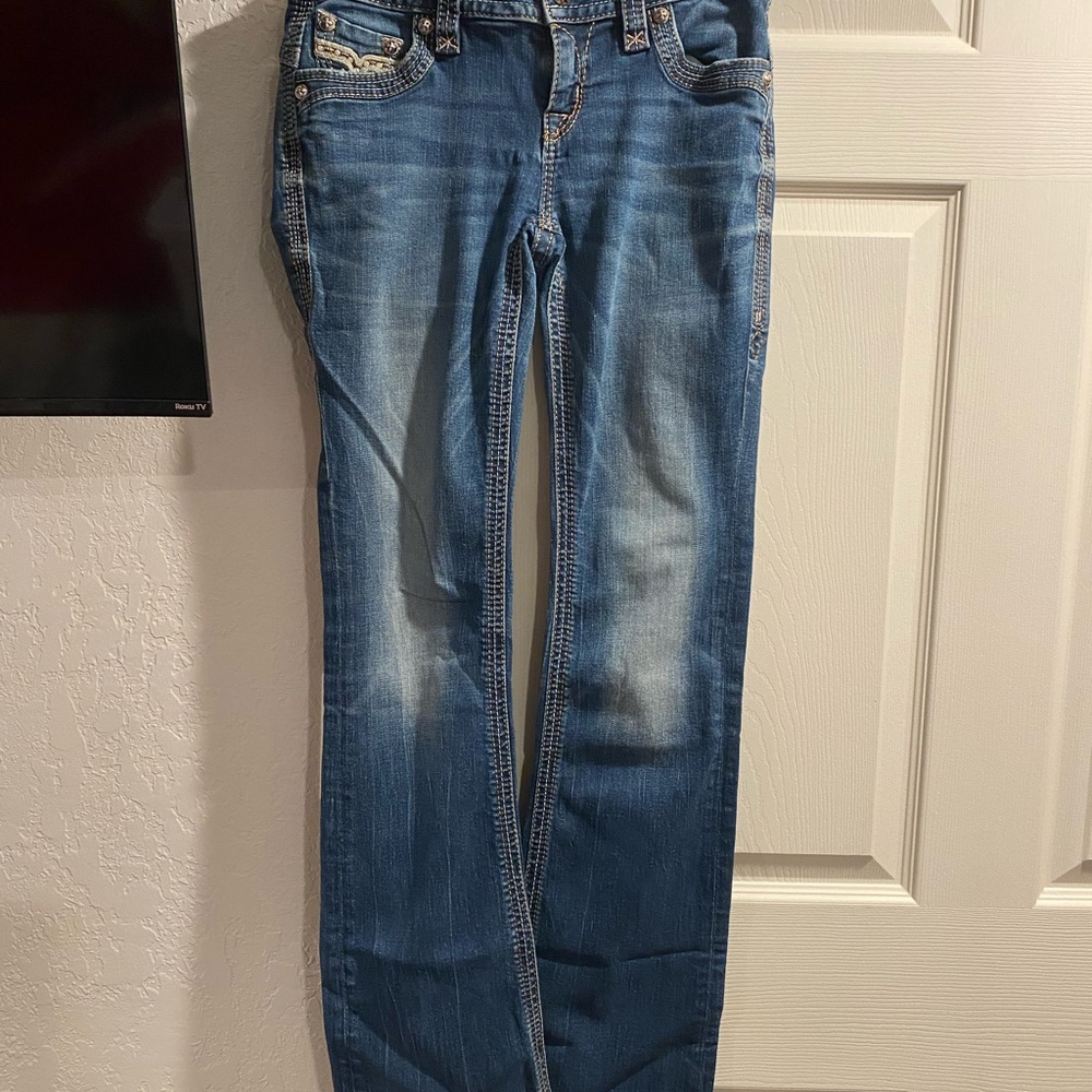 Rock Revival Blue Straight Leg Jeans